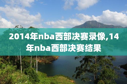2014年nba西部决赛录像,14年nba西部决赛结果