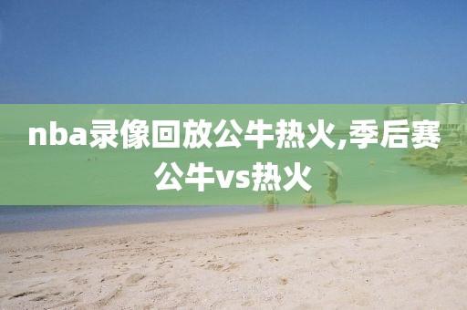 nba录像回放公牛热火,季后赛公牛vs热火